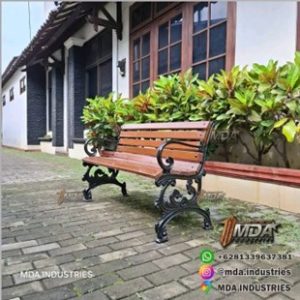 Kursi Taman Besi cor, Kokoh, Estetik,dan Tahan Cuaca untuk Taman Impian